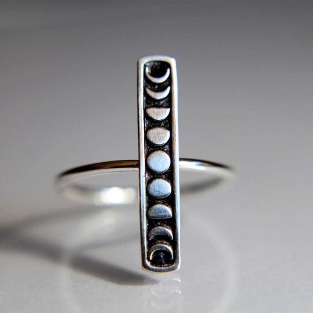 Moon Phases Sterling Silver